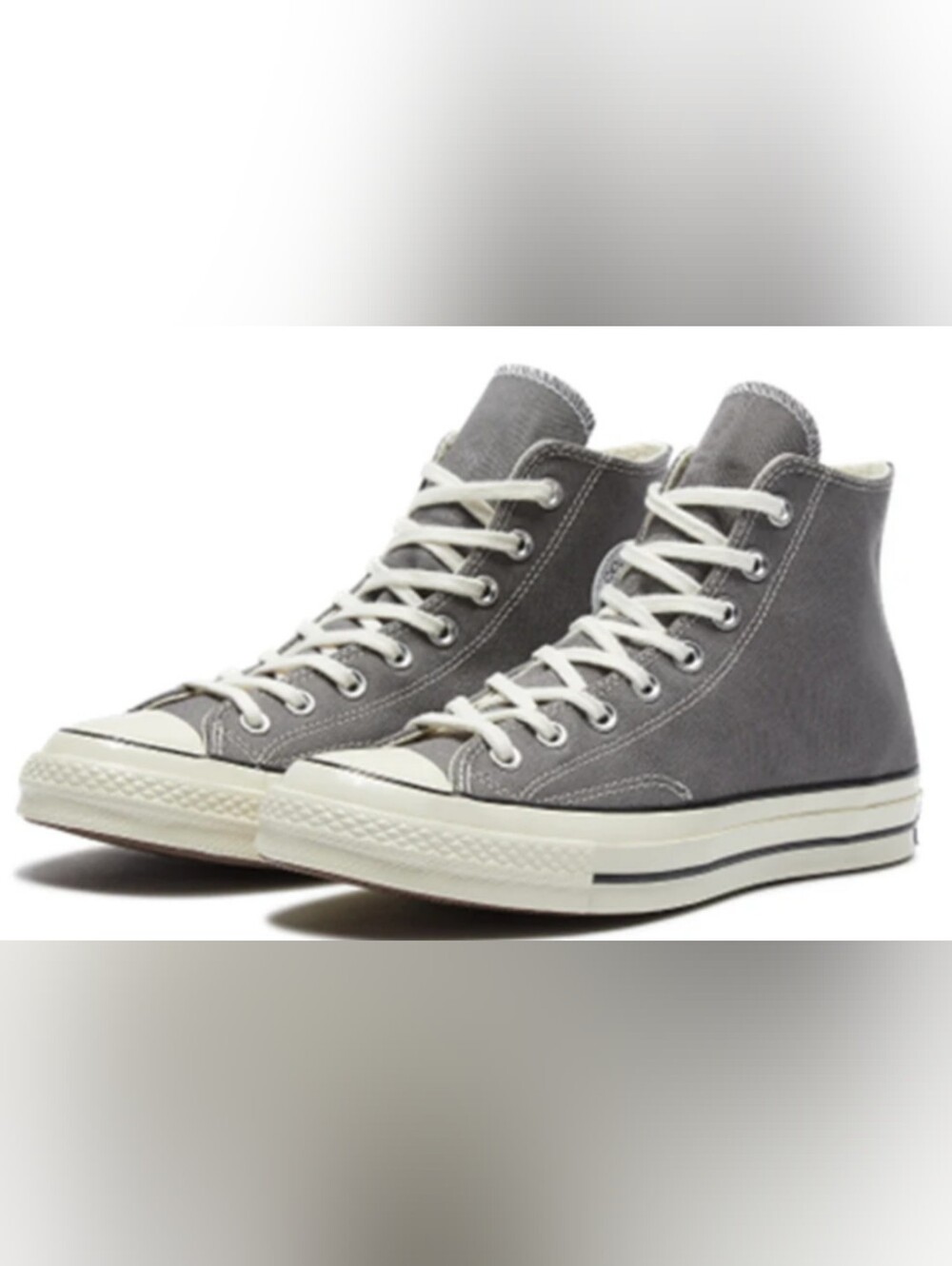 Converse-Chuck 70 Hi 'Grey Ivory' Sneakers Size M5.5 W 7.5 MSRP $94.99